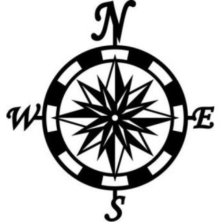 Compass with Lettering